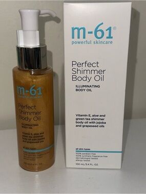 m-61 Perfect Shimmer Body Oil — Illuminating Gold Body Oil